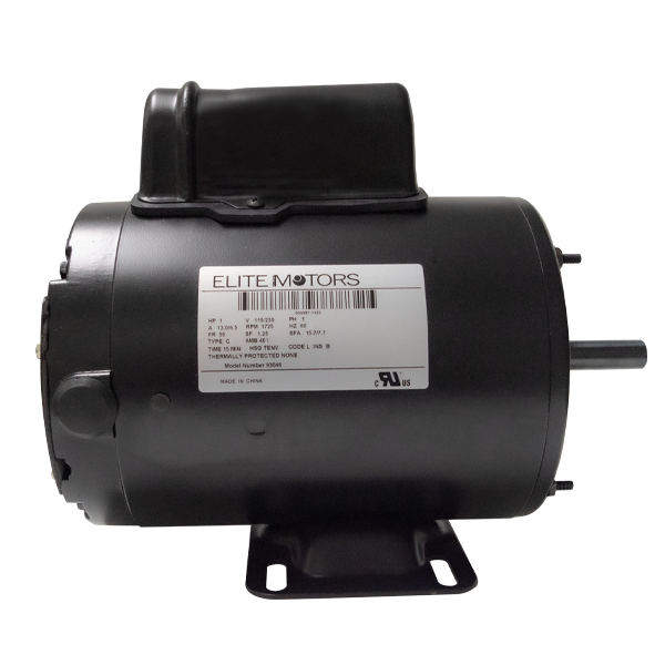 1 HP Heavy Duty Electric Motor with Base